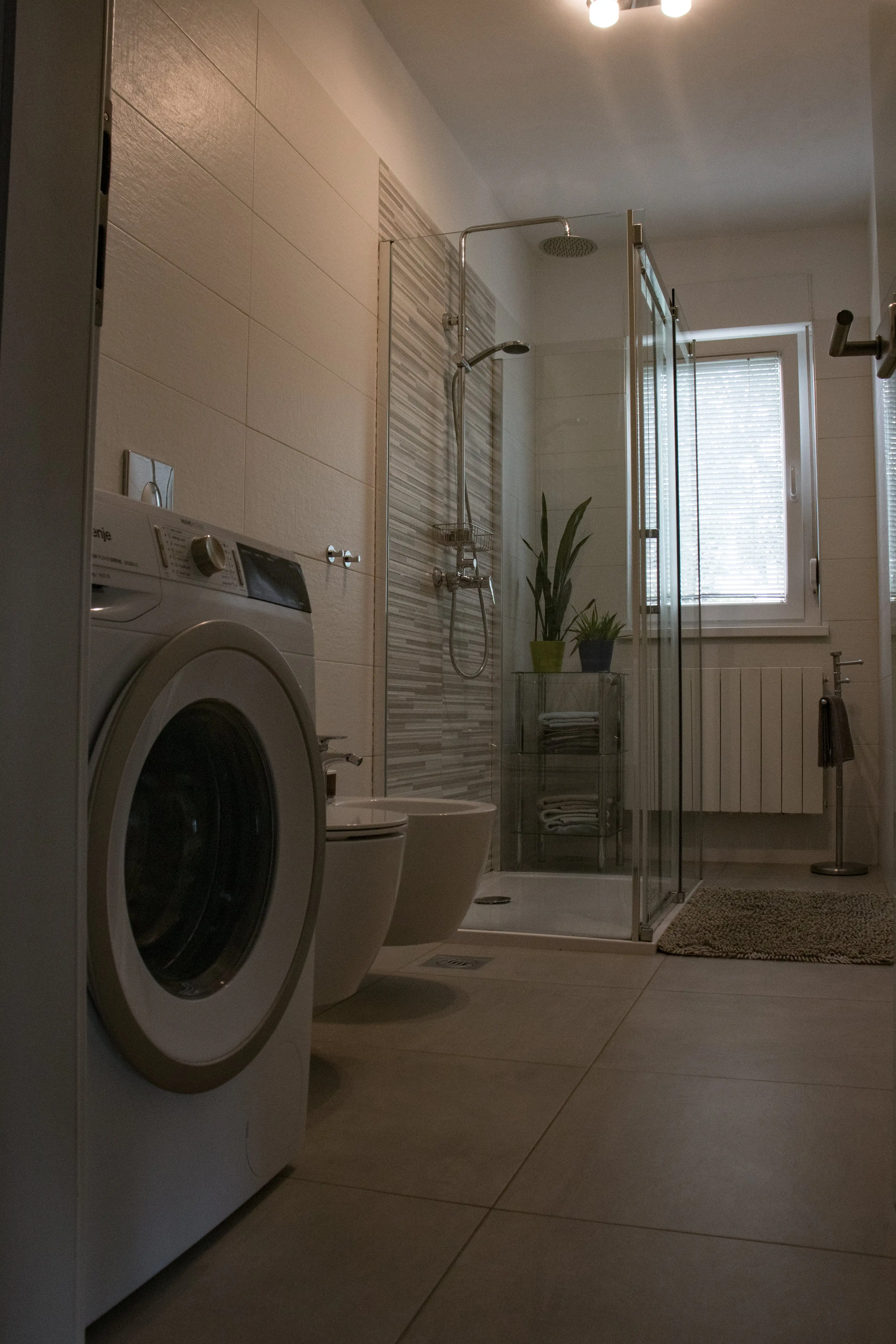 Clean shower and toilet facilities